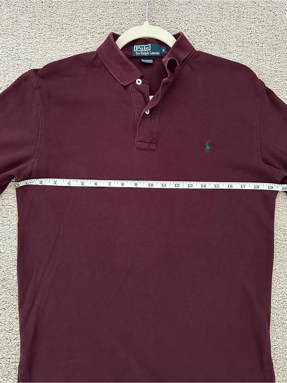 Polo Ralph Lauren Fall Burgundy / Maroon / Oxblood Long Sleeve Polo Shirt